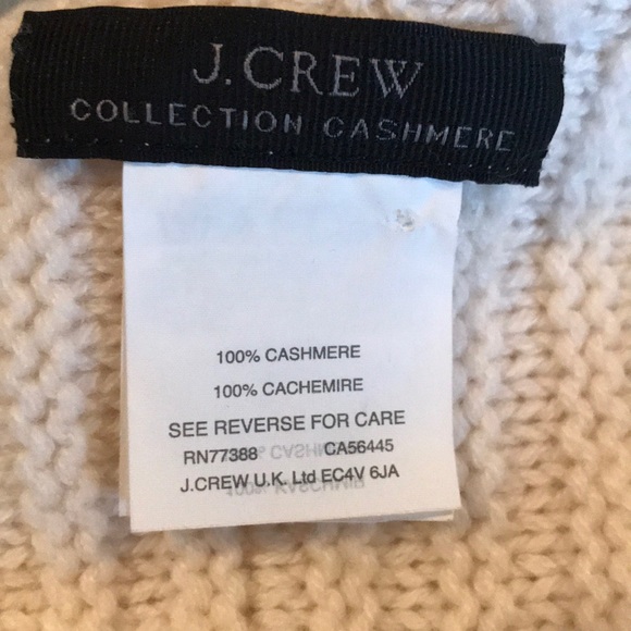 🆕 item J. Crew cashmere infinity scarf in cream - Picture 5 of 6